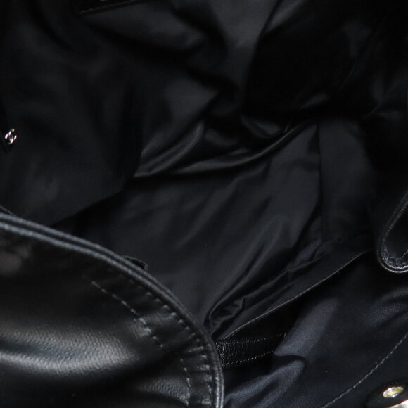 CHANEL Black Coated Canvas Shoulder Bag - Picture 5 of 11